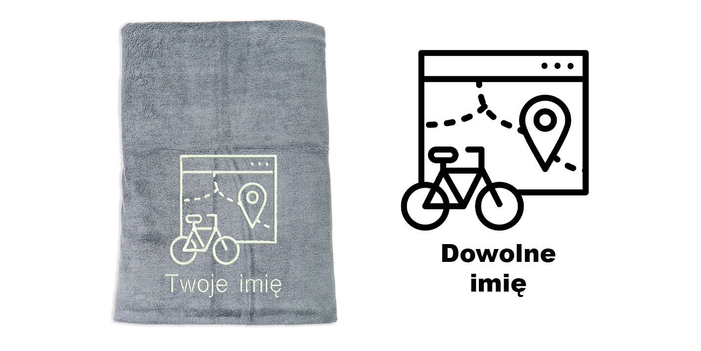 ręcznik szybkoschnący z mikrofibry dla rowerzysty